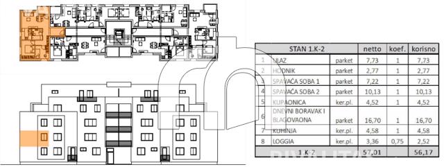 VELIKA GORICA 3S, NKP 56.17M2 *NOVOGRADNJA*BEZ PROVIZIJE ZA KUPCE!