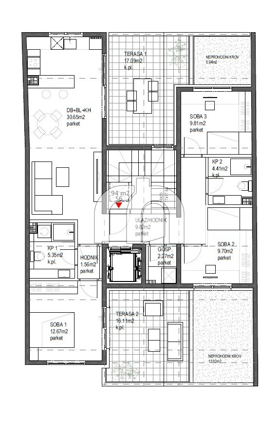 TREŠNJEVKA 4S, 93,32m2-NOVOGRADNJA-BEZ PROVIZIJE ZA KUPCE!